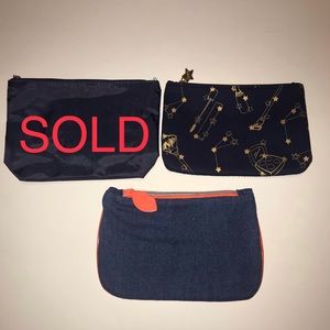 💋 IPSY Makeup Bag Set (Navy Tones)